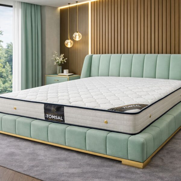 Saltea Budapesta 25 Hard husă cu bumbac alb - Fermitate Extra și Suport Ortopedic